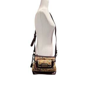 Chaps‎ Floral Yellow Leather Crossbody Bag